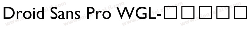 Droid Sans Pro WGL字体转换